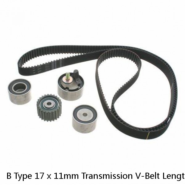 B Type 17 x 11mm Transmission V-Belt Length B600-B3000 Metric Transmission Belt
